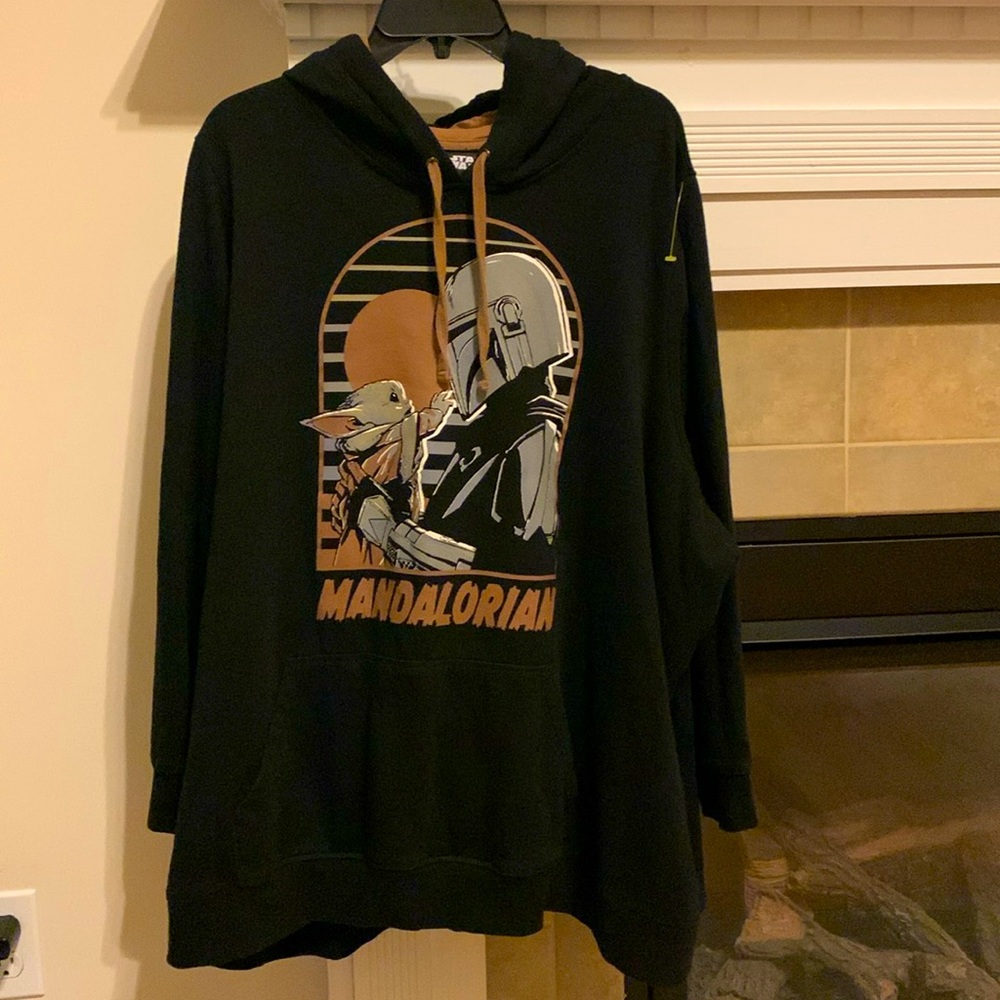 STAR WARS THE MANDALORIAN COZY FLEECE PULLOVER HOODIE 5X